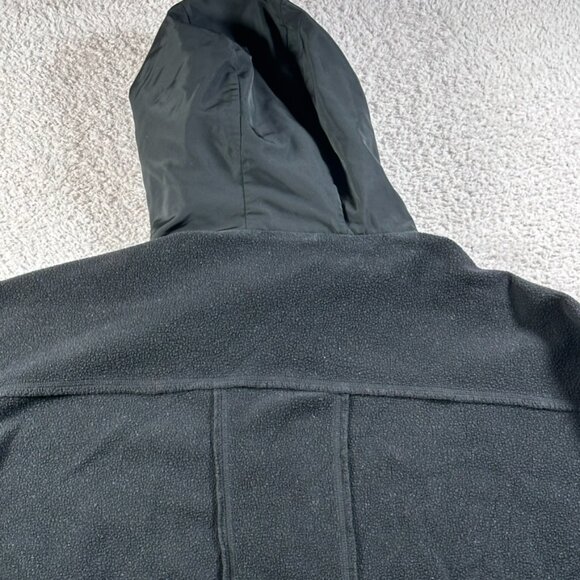 Alo Yoga Sweater Black Mixed Media Oversized Pullover Womens Medium Comfy Lounge - Picture 5 of 11